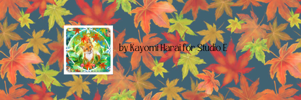 Auburn Fox thumbnail on Fall foliage background in crisp fall hues