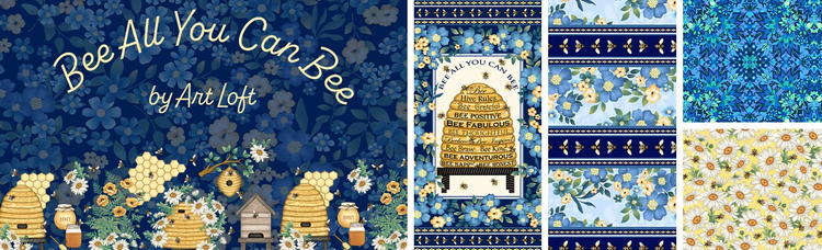 Bee All You Can Bee Cotton Fabric by Studio E