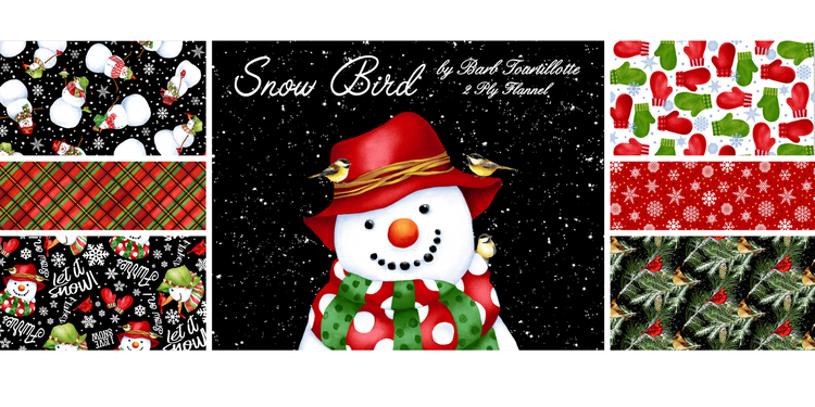 Snow Bird Flannel by Henry Glass