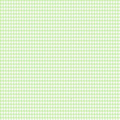 Green Houndstooth Check baby flannel fabric by the yard