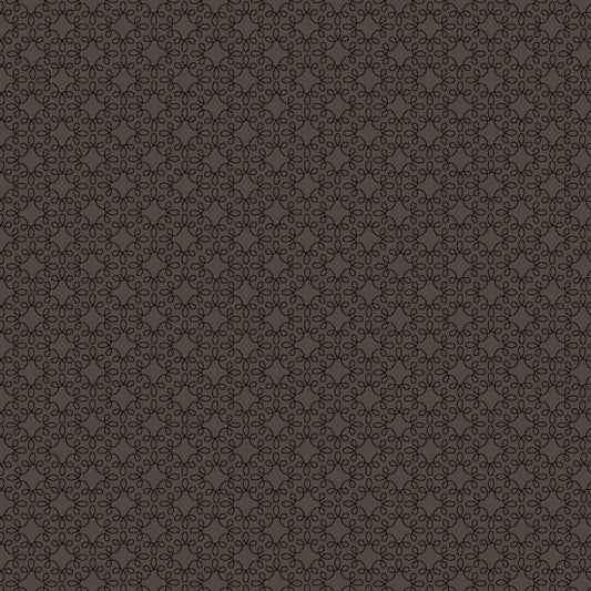 Modern Melody Basics in Dark Grey Filagree Geo, Blender Fabric