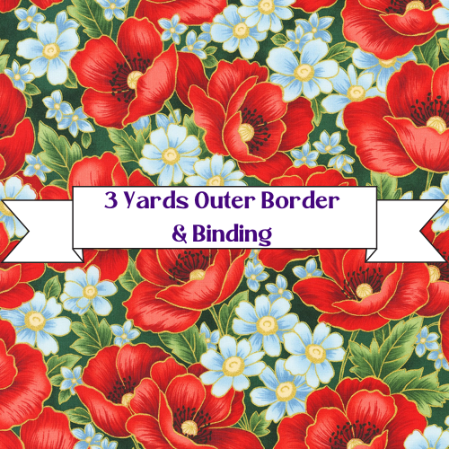 Easy as ABC and 123 Quilt - Poppy Dreams & Poppy Hill Beginner Queen Size Quilt Kit