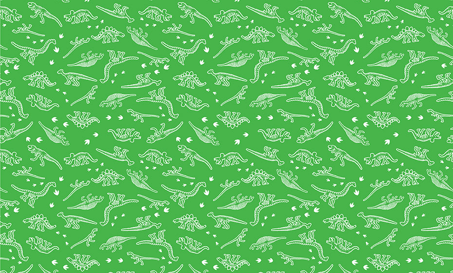 Glow-o-saurus 10 x 10 inch pre-cut quilt squares from Benartex, Dinosaurs Glow in the Dark Fabric
