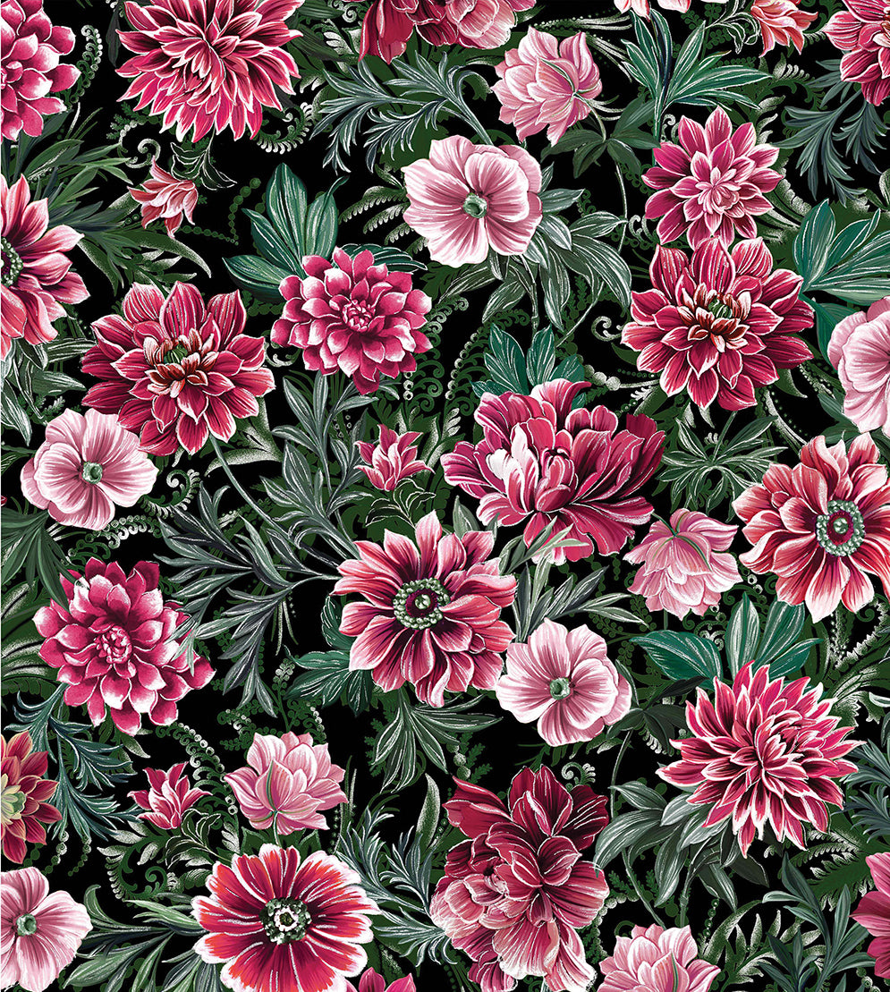Winterberry Floral STRIP-PIES pre-cut 2.5 inch jelly roll stripes