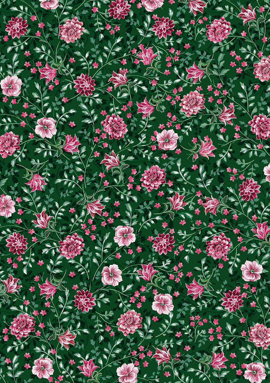 Winterberry Floral STRIP-PIES pre-cut 2.5 inch jelly roll stripes