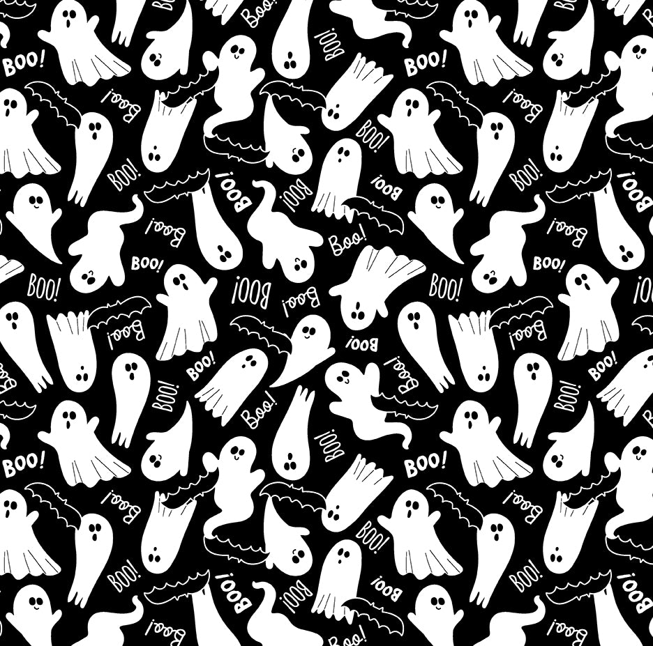 Glow in the Dark Halloween Fabric - Precut Fat Quarters Fabric Bundle - Chills & Thrills