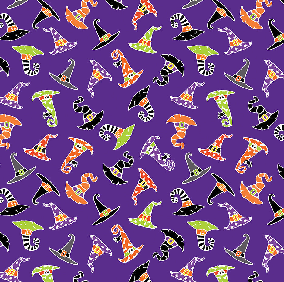 Glow in the Dark Halloween Fabric - Precut Fat Quarters Fabric Bundle - Chills & Thrills