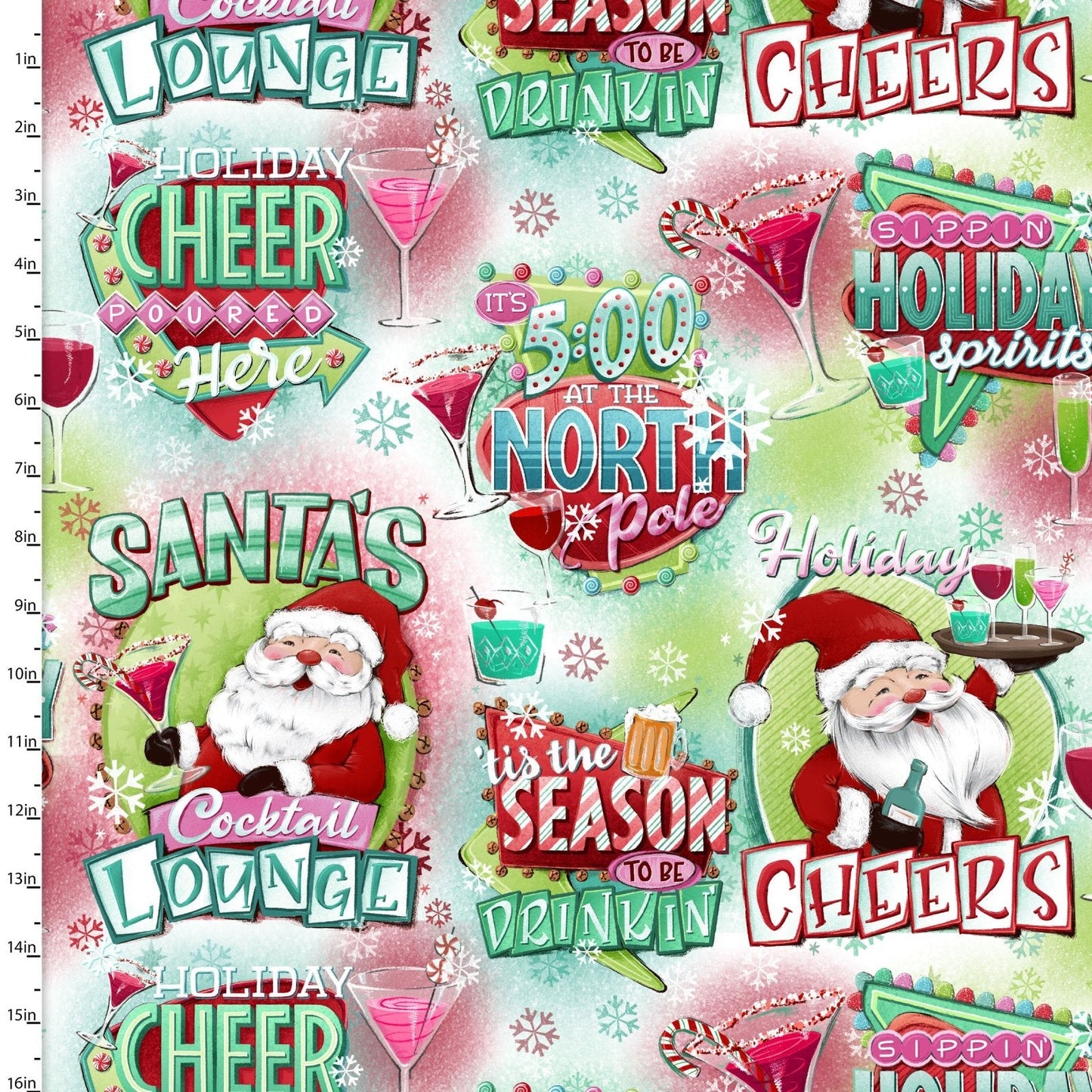 3 Wishes fabric bundle Holiday Spirits Cotton Fabric Bundle