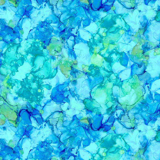 Fluidity DP27234-63 Lagoon Fabric by the Yard