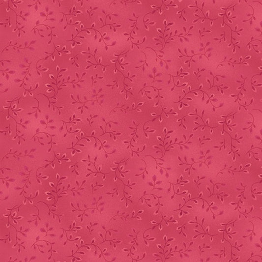 Folio Basics in Rose Vines (Dark Pink) , Blender Fabric by Henry Glass
