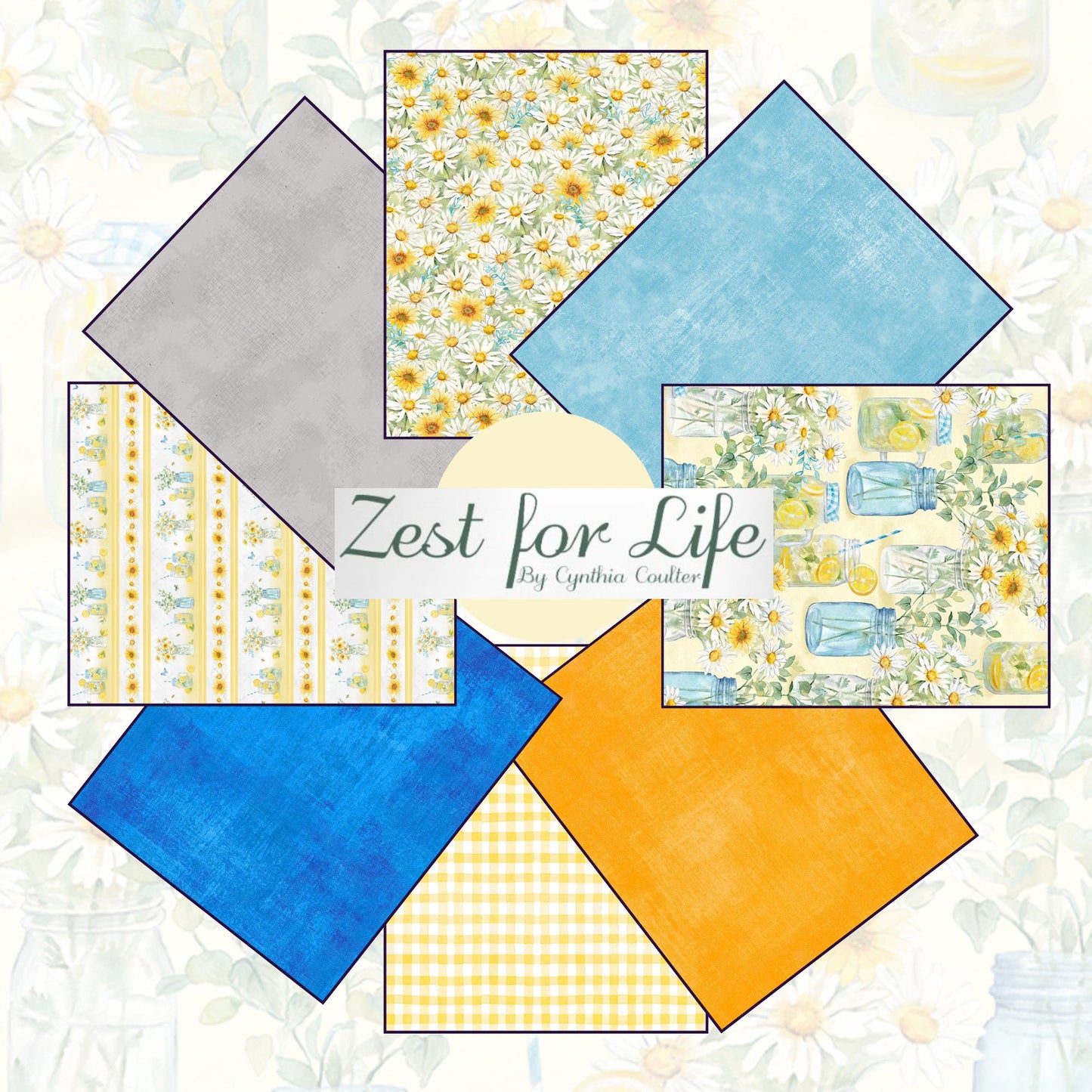Zest For Life Half Yard Cut Fabric Bundle