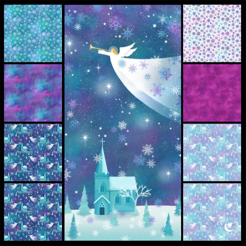 Angel Windows PANEL QUILT KIT with Angels On High Cotton Fabric