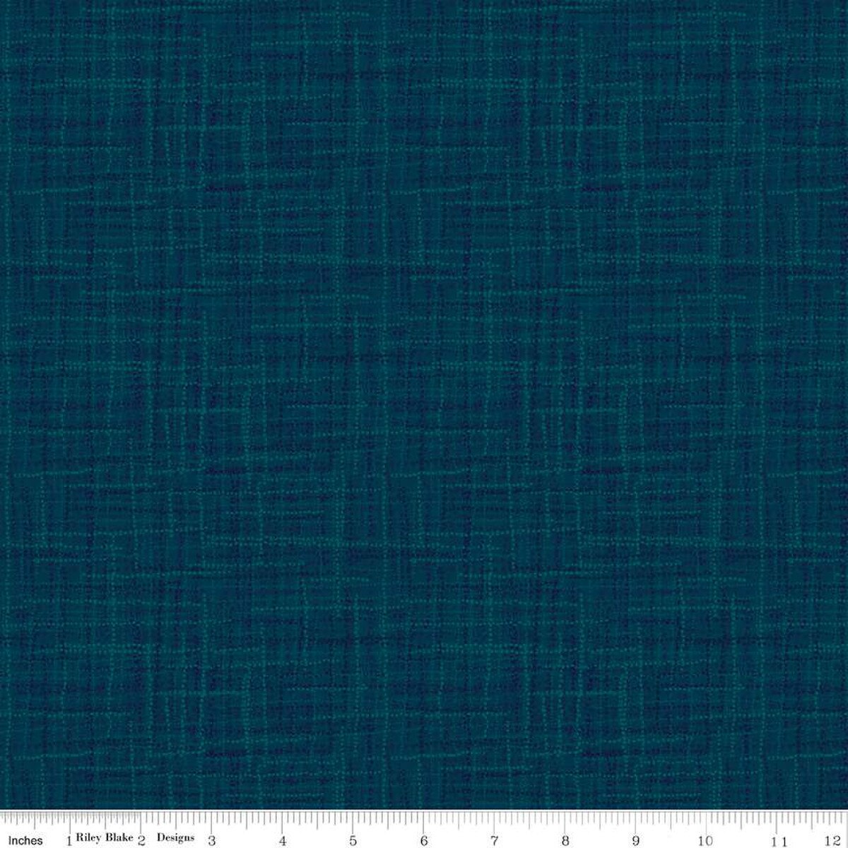 Honey Bees & Flowers Please Grasscloth Cotton Blender - Warm Navy