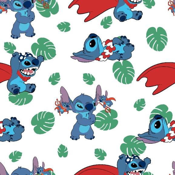 9 yards total bundle 1 yard each retailer 100% Cotton Fabric - Disney Lilo Stitch Angel