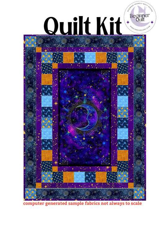 Celestial & Cosmos Panel Beginner Quilt Kit w/ Picture This Pattern