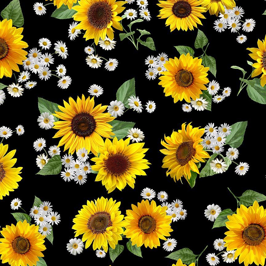 Plaid CD2927 - Advice From a Sunflower Cotton Fabric Yardage