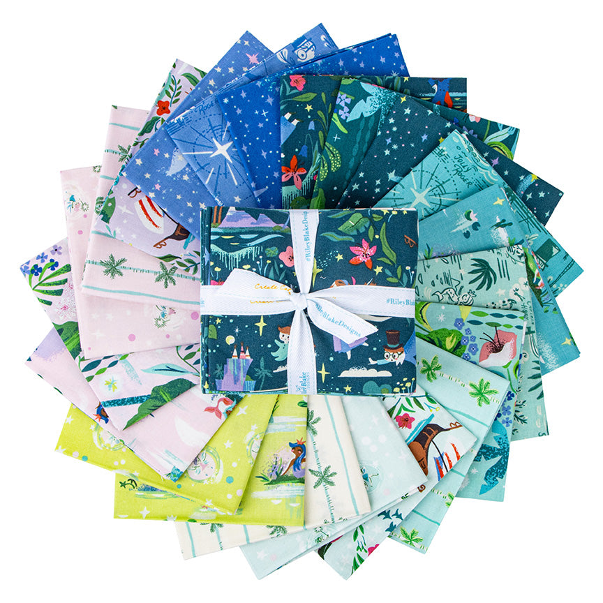 Forever Neverland Peter Pan Fat Quarter Bundle 21 pcs - Jill Howarth