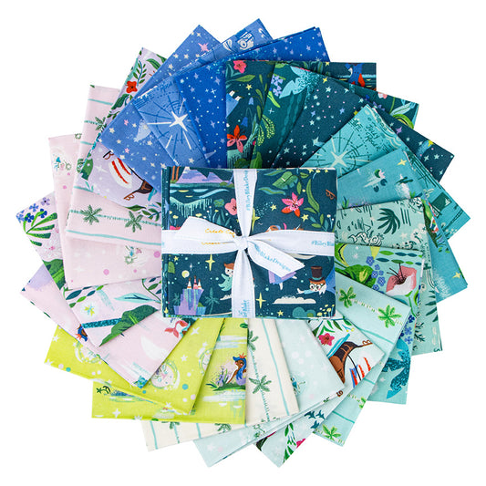 Forever Neverland Peter Pan Fat Quarter Bundle 21 pcs - Jill Howarth