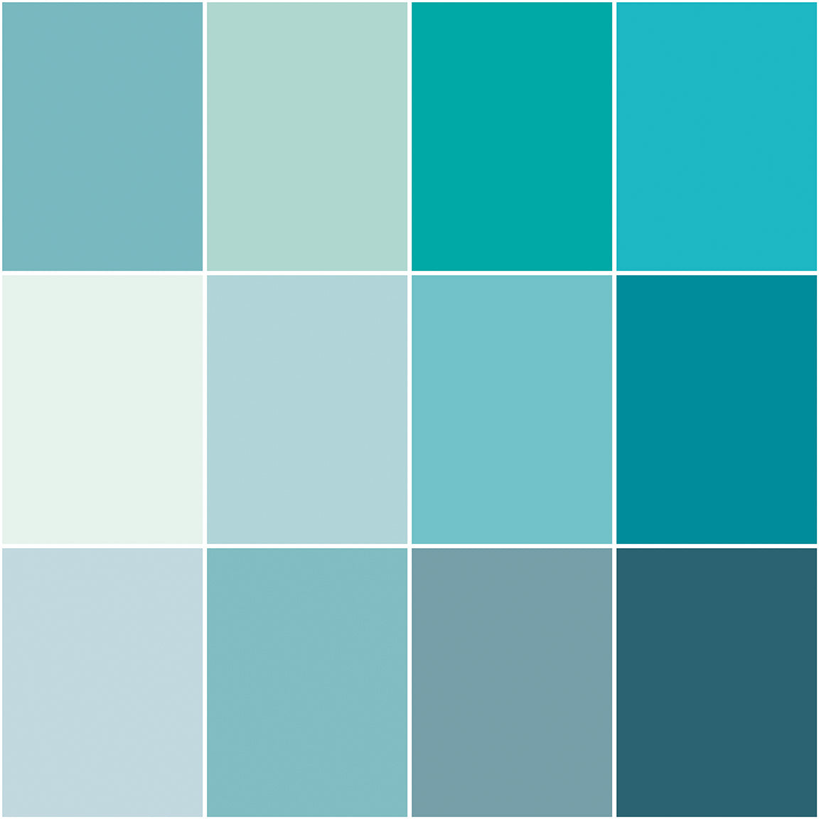 Confetti Cotton™ - Aqua Fat Quarter Bundle - 12 pcs