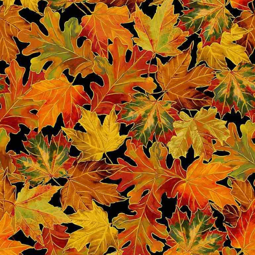 Fall Is In The Air Metallic - 1 yard Fabric Bundle