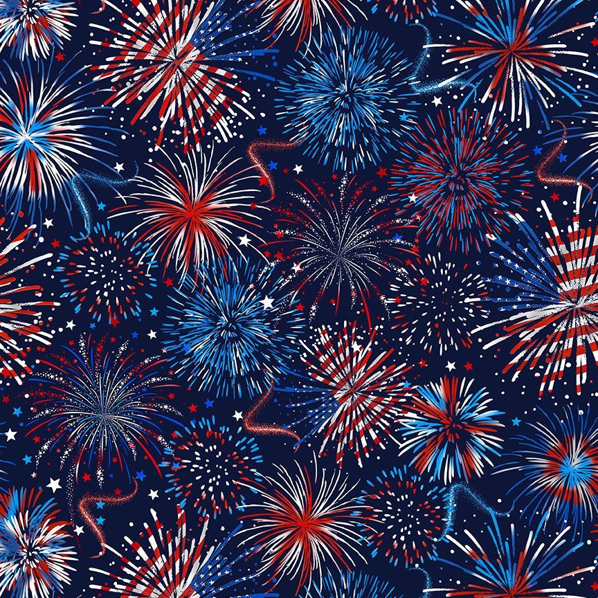 Stars & Stripes Quilt Kit - 3 yards & A Panel Pattern by Material Girlfriends