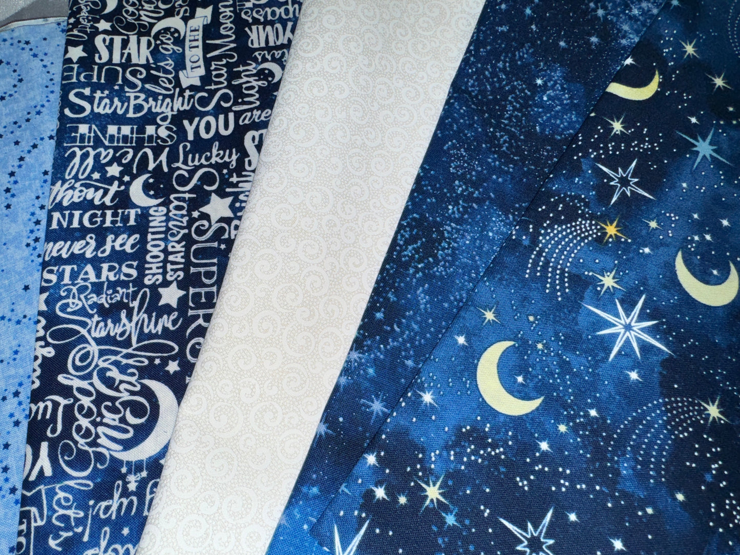 Love you to The Moon and Back cotton fabric by the yard