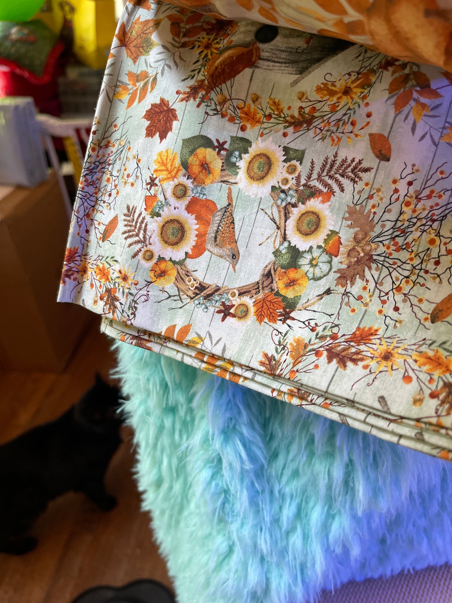 Pick of the Patch Fall Fabric Bundle with coordinating cotton blenders (FQs, 1/2 yard, 1 yd) 8 pieces