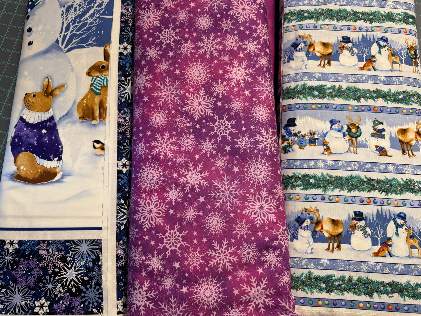 Flurry Friends Advance Beginner QUILT KIT #1 - Snowman Panel Quilt Kit
