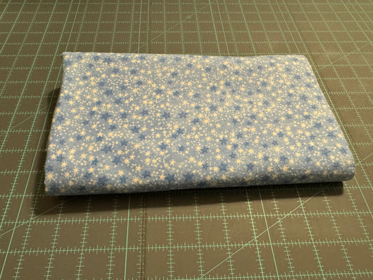 Blue Multi Stars Tonal Comfy Flannel baby flannel fabric by the yard