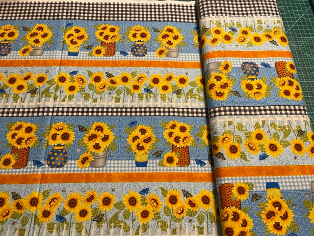 Sunny Sunflowers by Studio E Fabric Bundle, FQs Bundle Fabric, Honey Bee Cotton Fabric, Sunflower Panel, Sunflower Blocks, Bee Fabric