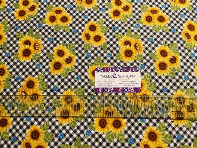 Sunny Sunflowers by Studio E Fabric Bundle, FQs Bundle Fabric, Honey Bee Cotton Fabric, Sunflower Panel, Sunflower Blocks, Bee Fabric