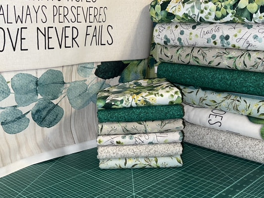 Love Never Fails Discontinued Cotton Wedding Fabric 9 yard Panel Bundle LAST ONE