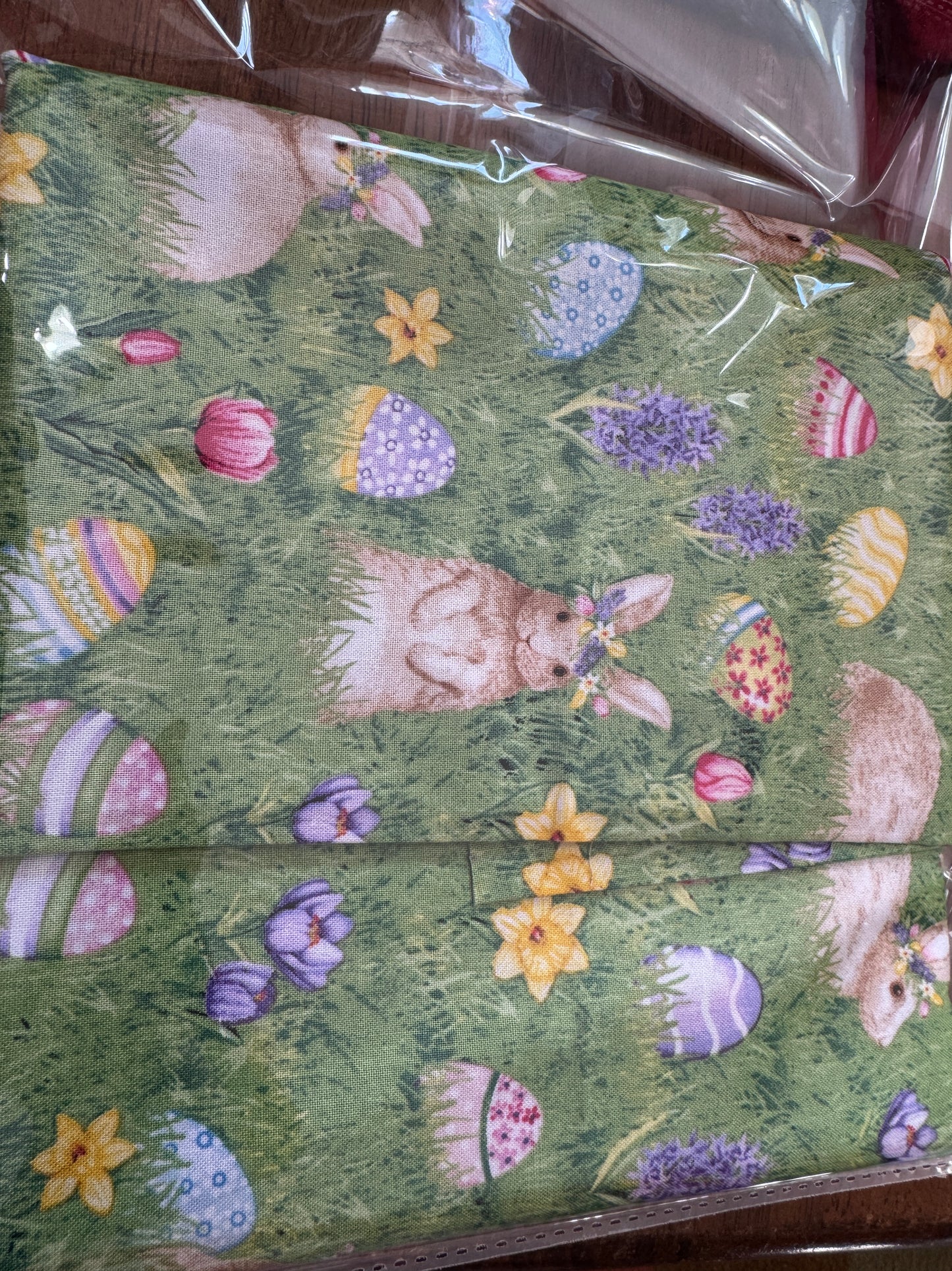 Hoppy Hunting & Bunny Tails Easter Cotton Fabric by the Yard