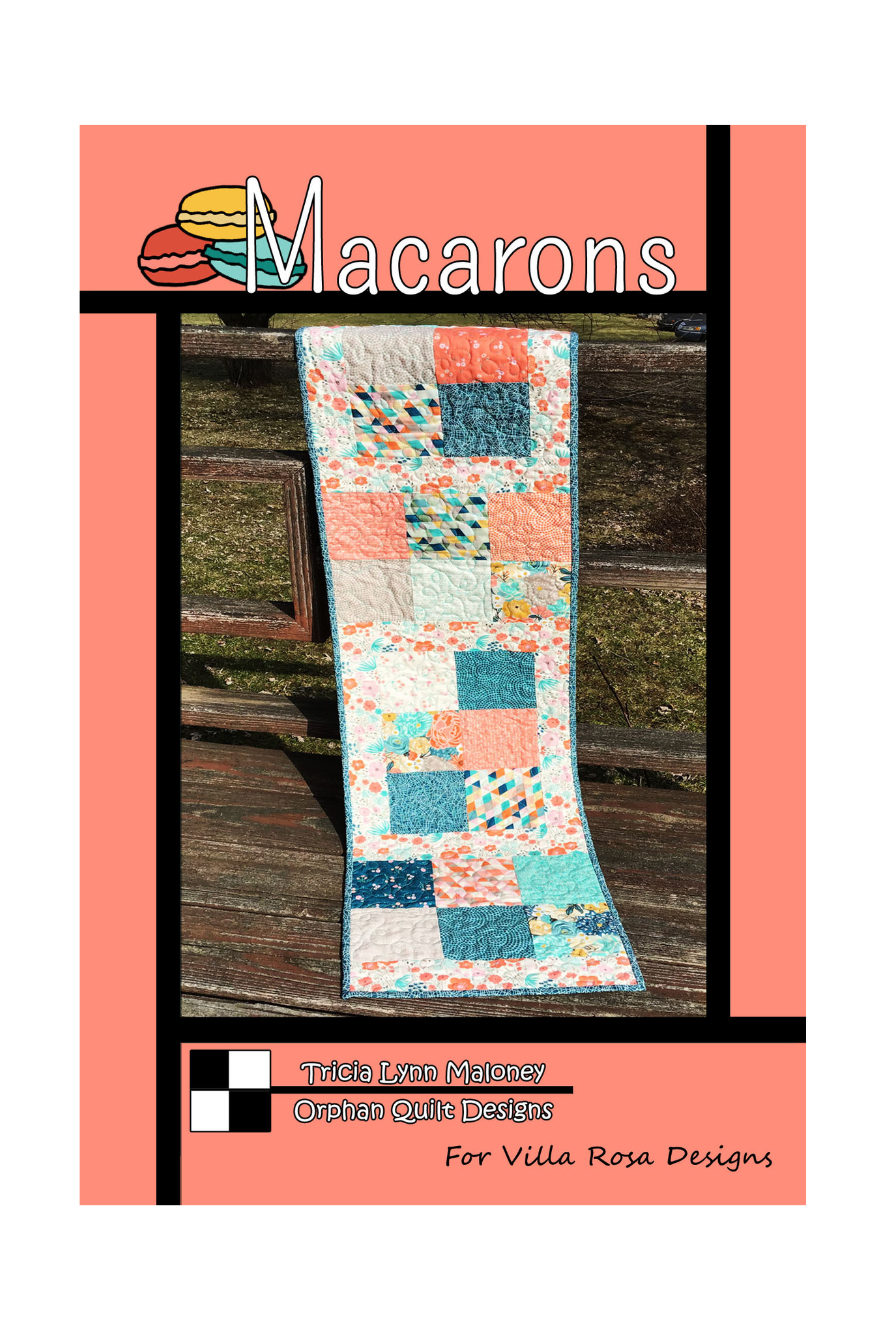 Macarons Table Runner Pattern only by Orphan Quilt Designs for Villa Rosa Design