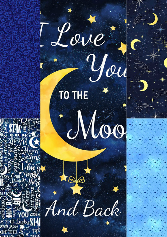 Message Board Quilt Kit, Love You to the Moon & Back - Nursery Quilt Kit