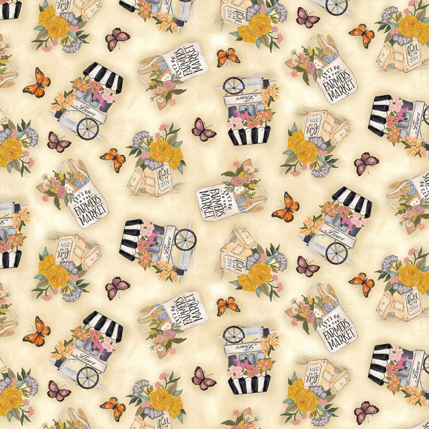 You Are My Sunshine Flower Market Message Board Sunflower Quilt Kit