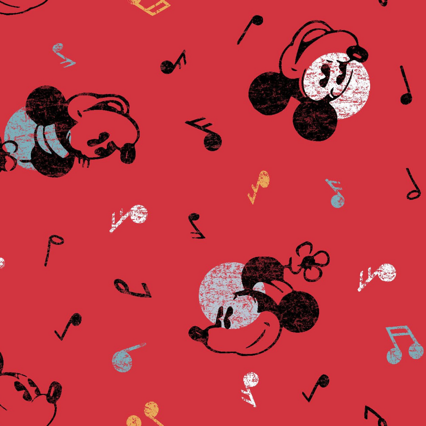 Mickey and Minnie Mouse Cotton Quilt Fabric Yardage & Disney Panel Only