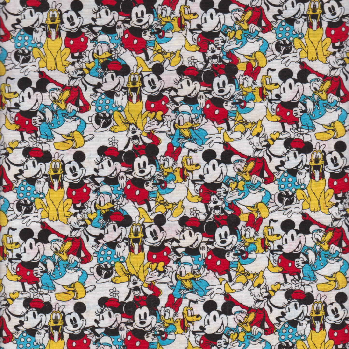 Mickey and Minnie Mouse Cotton Quilt Fabric Yardage & Disney Panel Only