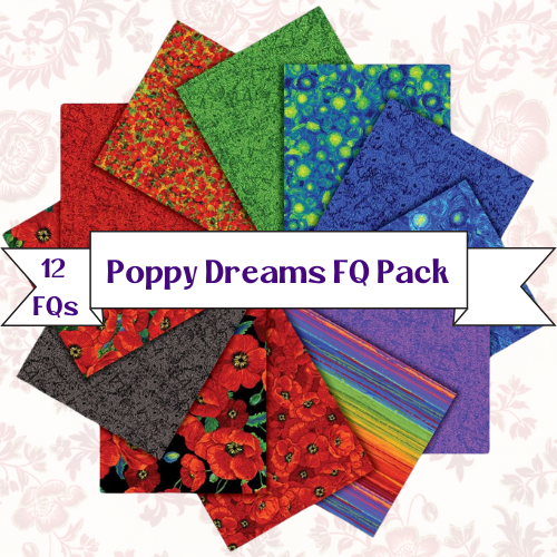 Easy as ABC and 123 Quilt - Poppy Dreams & Poppy Hill Beginner Queen Size Quilt Kit