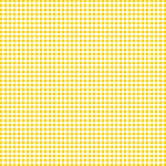 Yellow Gingham Cotton Fabric - Susybee Basics Sweet Bee Collection - SB20268-310