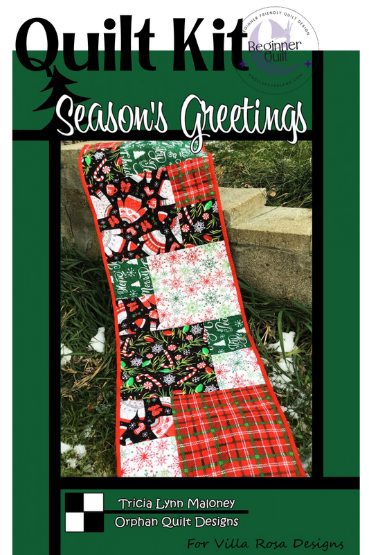 Season's Greetings Table Runner KIT by Angels Neverland