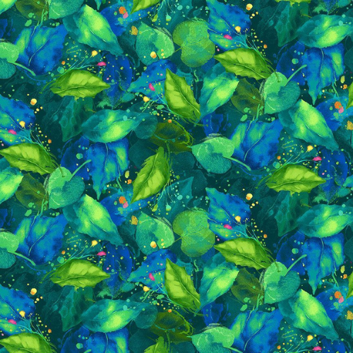 Sundance Tossed Sunflower Leaves - FLORA-CD3306 LAGOON