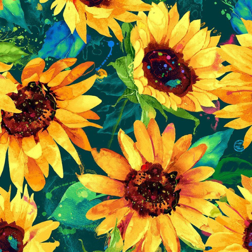 Sundance Sunflowers FLORA-CD3301 - HUNTER