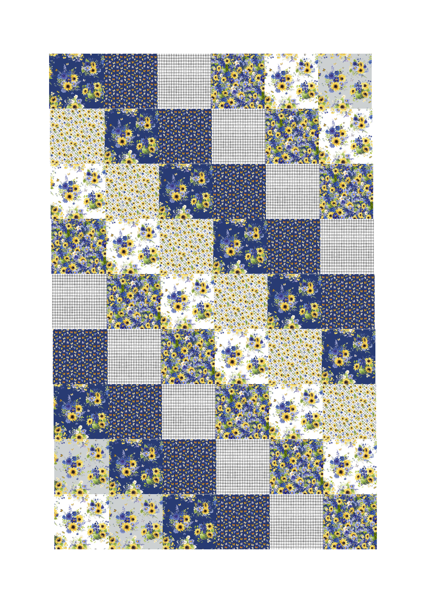 Digital RoseCard - Sunsprite Quilt Pattern PDF Download - Beginner FQ Quilt