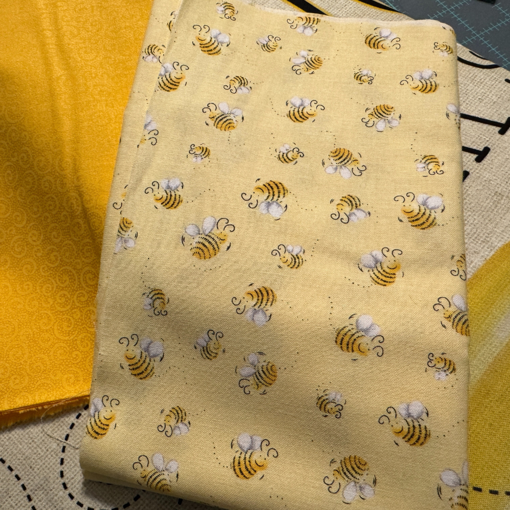 Sweet Bees Fabric Bundle with Home Is Where My Honey is Panel 9 pcs + Quilt Panel (FQs available)