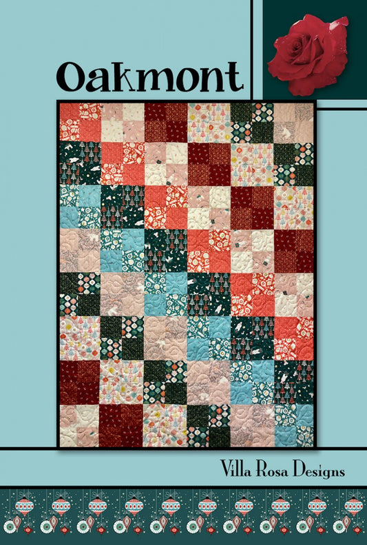 Oakmont Quilt Pattern Only - Quilt Pattern for Fast Beginner FQ Quilt