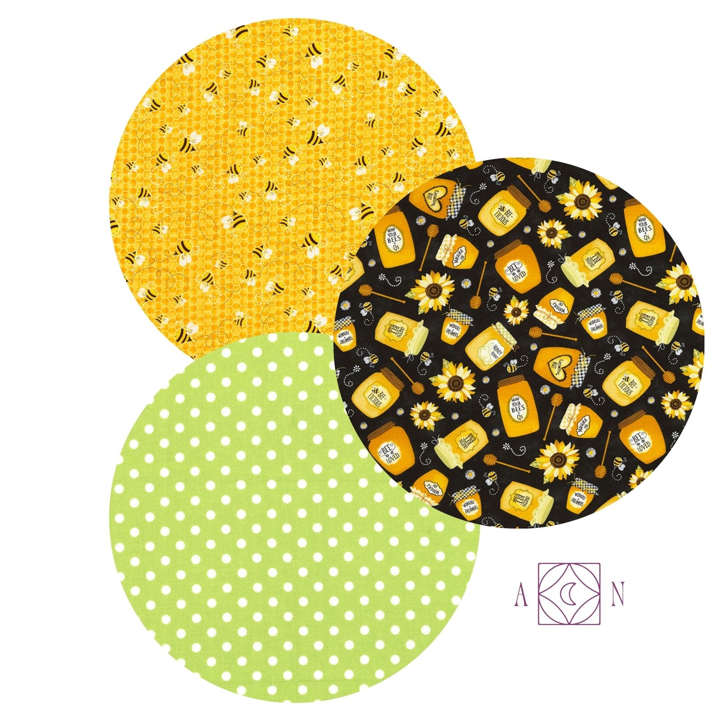 Honeycomb Happiness – 3 Yard Quilt Fabric Bundle | Angels Neverland Exclusive