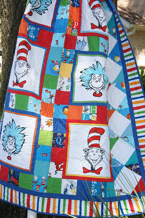Angels Neverland Cat in the Hat Fun Quilt Kit with Thing One and Thing Two
