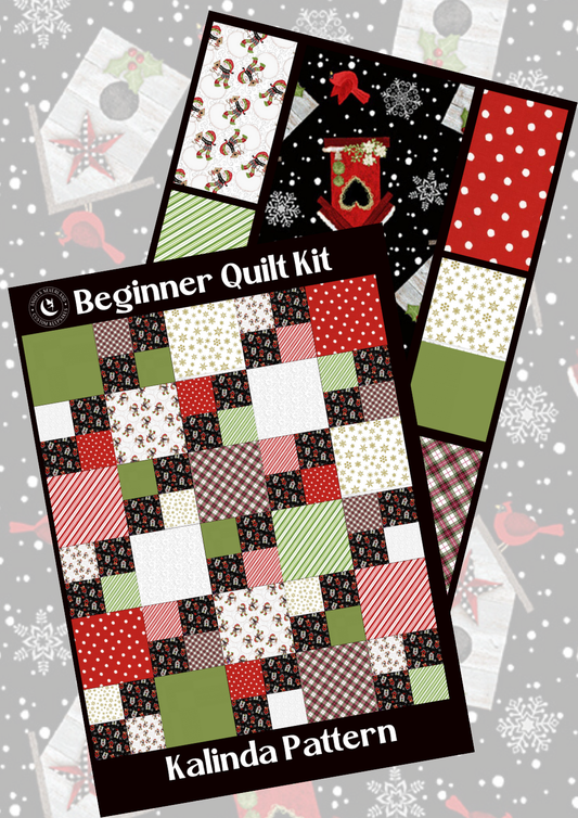 Angels Neverland Quilt Kit Christmas Quilt Kits with Snow Place Like Home Birdhouse Theme