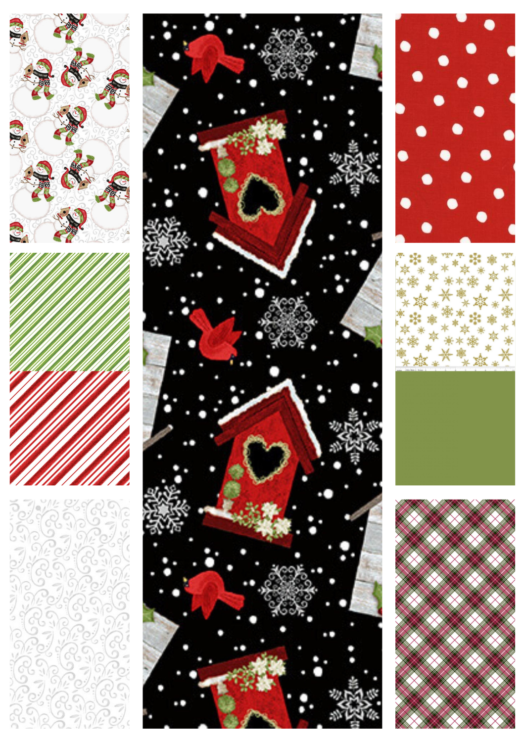 Angels Neverland Quilt Kit Christmas Quilt Kits with Snow Place Like Home Birdhouse Theme